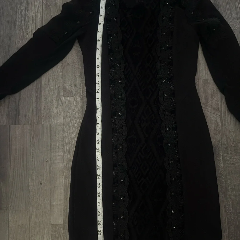 C. Luce Black Long Sleeve Lace Dress - Picture 5 of 8